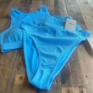 NWT Nike Women's High Waist Bikini Bottoms and Top size L